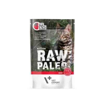 Raw Paleo Kittenfutter – Raw Paleo Kitten Rind – Kittennassfutter Katzenfutter