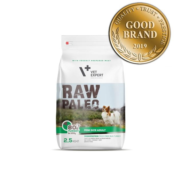VetExpert Raw Paleo Adult Mini Breed 2.5kg Premium getreidefreies Hundefutter, Alleinfuttermittel, Trockenfutter, Nassfutter, Hundebedarf, Hundenahrung, Hundeernährung