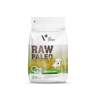 VetExpert Raw Paleo Puppy Mini Breed 2,5kg Hundefutter Premium getreidefreies Hundefutter, Alleinfuttermittel, Trockenfutter, Nassfutter, Hundebedarf, Hundenahrung, Hundeernährung